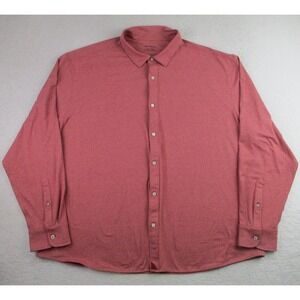 Untuckit‎ Shirt Mens 3XL Red Performance Stretch Long Sleeve Button Down Classic